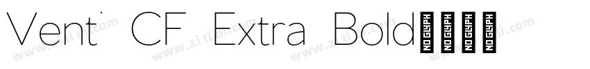 Venti CF Extra Bold字体转换